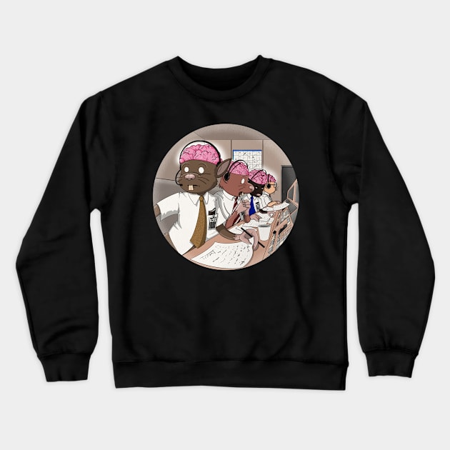 Apollo 11 CAPCOM, but with Cranium Rats! Crewneck Sweatshirt by Boeregard’s